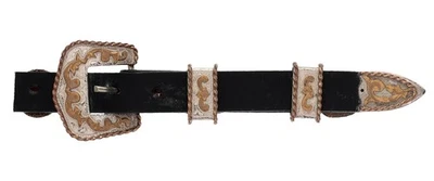 Western N Silver Gold Pl Ranger Set Vintage Belt Buckle Cowboy Cowgirl Handmade - Image 1 of 4