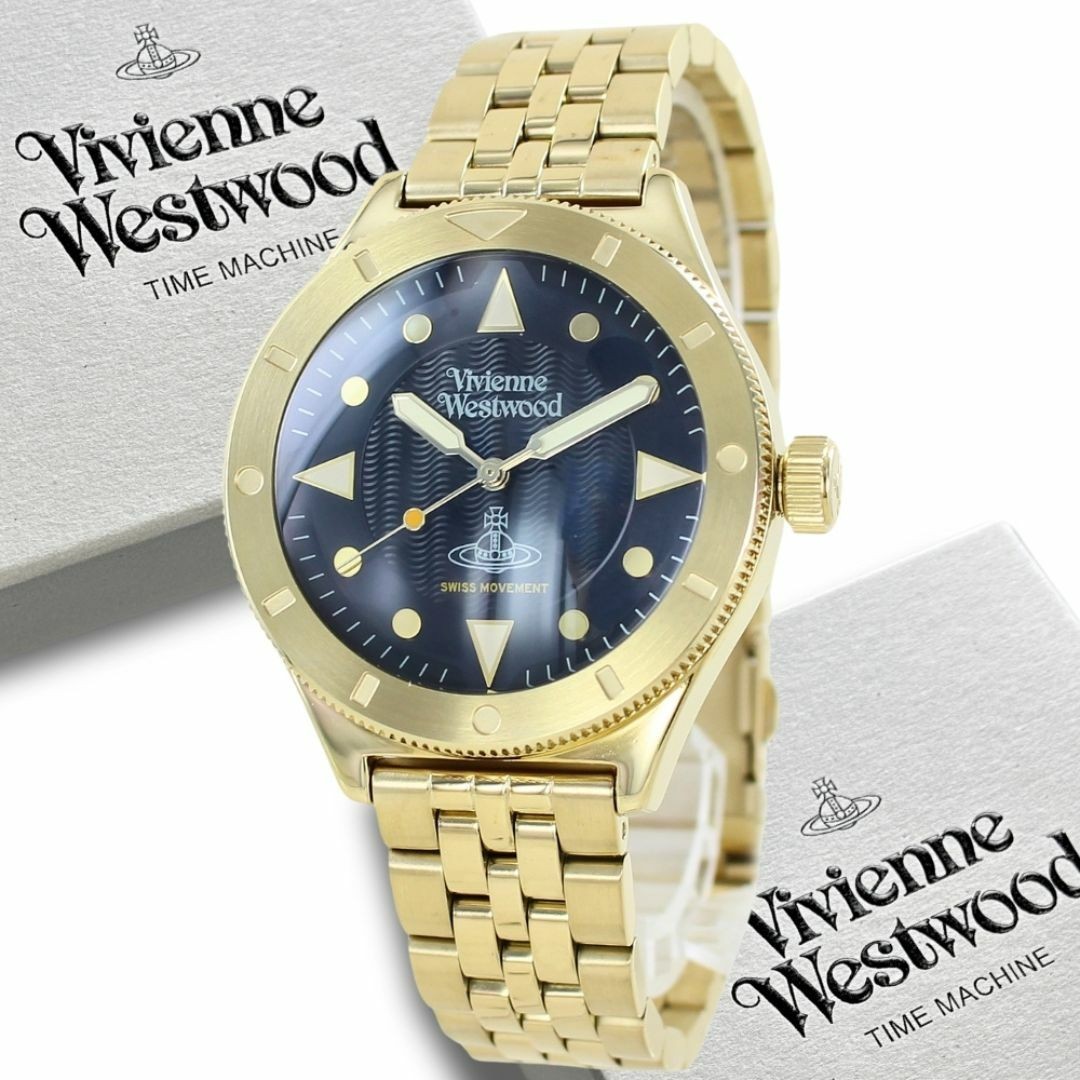 Vivienne Westwood 腕時計 メンズ　ネイビー ヴィヴィアン・ウエストウッドの腕時計「MAN CLASSIC」復刻