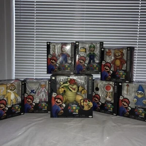 Jakks Super Mario Bros. Movie Figure Lot! 8 Figures! Whole Cast! Sealed! - Picture 1 of 6