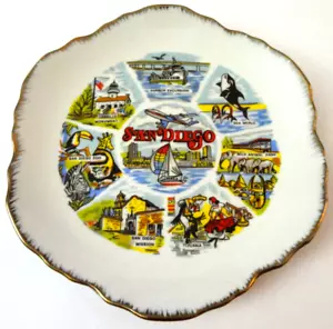 PLATO DE COLECCIONISTA SANDIEGO CALIFERIA 7" DE COLECCIÓN RECUERDO DE VIAJE ESTATAL ZOOLÓGICO BALLENA - Imagen 1 de 4