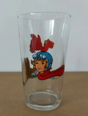 -- RARISSIME VERRE À MOUTARDE LONG DRINK CLÉMENTINE  -- CANDY RÉCRÉ A2. 1986  - Photo 1/2