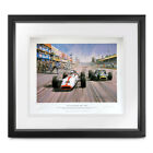 John Surtees SIGNED, Honda 301, 1967 Italian GP, Michael Turner print 50x40cm