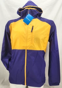 NEW Columbia Flash Forward Purple Yellow Windbreaker Lightweight Jacket Men's M - Picture 1 of 8