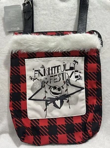 New Nightmare Before Christmas Jack Frightful Festive Christmas Plaid Tote Bag - Picture 1 of 4