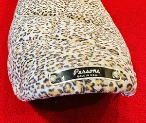 Vintage PERSONS / Permaco Banana Bicycle Seat #5314 Quilted LEOPARD Print! ๐ฅ ๐ป - Picture 1 of 14