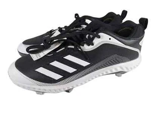 Adidas Icon 6 Bounce Metal Baseball Cleats Black White Mens Size 13 EG7603 NEW - Picture 1 of 5