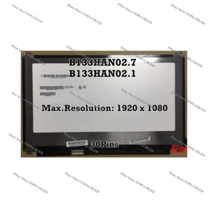 B133HAN02.7 fit B133HAN02.1 13.3 Inch Slim 1920X1080 LED LCD Screen 30Pins eDP - Picture 1 of 1
