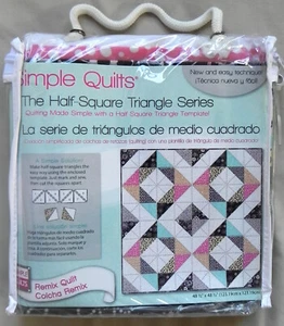 Simple Quilts "Remix" Kit, Half Square Triangle Series, 48"x48" Top, New - Picture 1 of 3