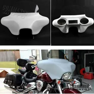 Per Harley Road King 1994-2022 Batwing Carena Parabrezza con Altoparlante 6x9 Ritagliato - Foto 1 di 10