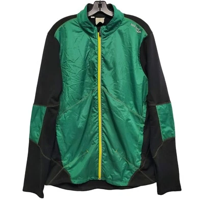 Chaqueta SAUCONY Para Hombre XL Verde Negra Cremallera Completa Pista Aire Libre Atletismo Correr Foto 1 de 4