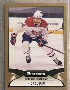 2021-22 Upper Deck Parkhurst Gold Border #2 Nick Suzuki Montreal Canadiens