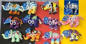 Pop Art Soft 4" Plush Elephant Mini Beanie Series 1 Choice of 22 FOR $9.95 EACH - Picture 1 of 24