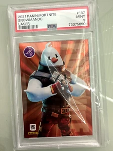 2021 Panini Fortnite Laser #187 Snowmando PSA 9 - Picture 1 of 1