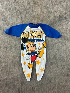Vintage Mickey Mouse & Pals Football Disney One Piece Toddler Suit Size Small - Picture 1 of 10