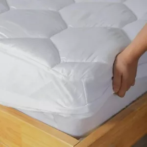 4As GESTEPPTER MATRATZENSCHUTZ MONTIERTE BETTABDECKUNG PREMIUM QUALITÄT - Bild 1 von 16