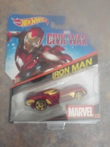 2015 Hot Wheels Marvel Iron Man Captain America Civil War Die cast car #26 BNIB - Picture 1 of 4