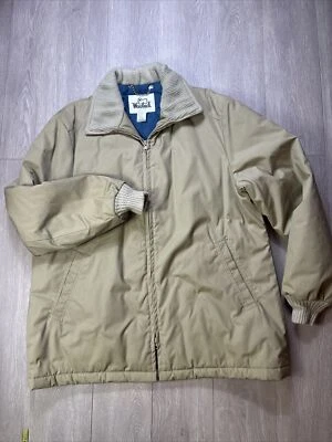 Vintage Woolrich Jacket Size XL USA Made 90’s Tan Color Barn Puffer Chore Coat - Image 1 of 4