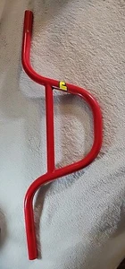 Powerlite powerbend Handlebars bmx 90s  aluminum uncut expert refinished red 🔥 - Picture 1 of 11