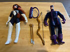 Famous Covers Marvel Vintage ToyBiz Lot Hawkeye & Spider-Woman RARE