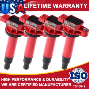 For Scion xA xB Toyota 1.5L 2004 2005 2006 4X Ignition Coils on Plug Pack UF316 - Picture 1 of 13