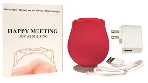 10-speed Rose Sucking Vibrator G-spot Dildo Sucker Sex Toys for Women + Charger - Picture 1 of 13