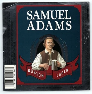 VINTAGE SAMUEL ADAMS BOSTON LAGER BEER 1 PINT UNUSED LABEL Z6980 - Picture 1 of 2