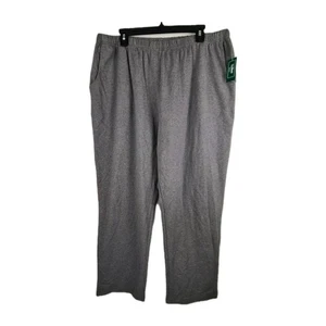 LL Bean Perfect Fit Pants Women’s Size 2X Heather Gray Pull On Sweatpants NWT - Picture 1 of 11