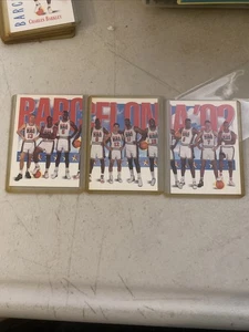 1992 Skybox Barcelona USA Basketball Dream Team 3 Card Set #544, 545, & 546 - Picture 1 of 5