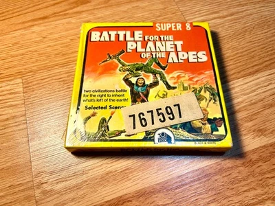 Battle Of The Planet Of The Apes - Super 8 8mm -Ken Films Selected Scenes SEALED Foto 1 de 4
