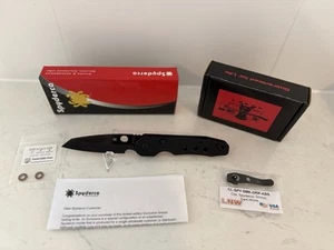 Spyderco Smock CPM-CruWear TiCN + LynchNW Clip + Skiff Bearings - Picture 1 of 5