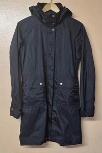 Patagonia Torrent Shell impermeabile antipioggia trench cappotto nero giacca con cappuccio grande - Foto 1 di 8