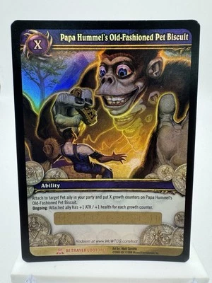 World of Warcraft TCG Papa Hummel's Old-Fashioned Pet Biscuit Unused Loot - Image 1 of 2