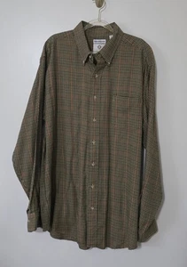 Vintage Bullock & Jones Viyella beige kariert Knopfleiste Wollmischung USA Freizeit - Bild 1 von 8