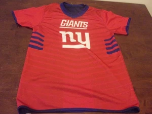 New York Giants used mens medium reversible flag football jersey blue red nfl - Picture 1 of 4