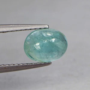 1.29 Cts SALEEE Grandidierite Oval Cabochon Cut Bluish Green Loose Gemstone - Picture 1 of 6