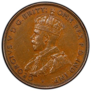 1933/2 Australia One Penny 1D PCGS AU53 - Incredible Original Coin - Picture 1 of 4