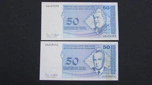 Bosnia & Herzegovina, both variants banknote 50 Pfeniga, 1998 (P- 57, 58) UNC - Picture 1 of 2