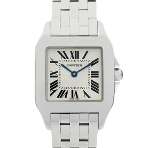 CARTIER Santos Demoiselle LM Wrist Watch W25065Z5 Quartz SS Used Women - Picture 1 of 12