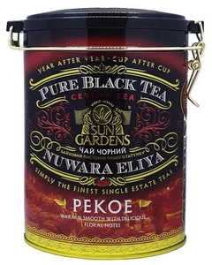 SUN GARDENS TEA PEKOE 100G TIN BOX BLACK TEA FAST SHIPPING! - Picture 1 of 3
