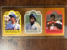 KEN GRIFFEY JR. UNCUT SHEET 1991 BLEACHERS 23KT GOLD MOELLER HS 295/1500 HOF MT