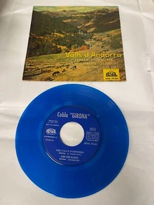 VALLES DE ANDORRA SARDANAS Y BALLETS 7" VINYL RECORD BLUE - Picture 1 of 2