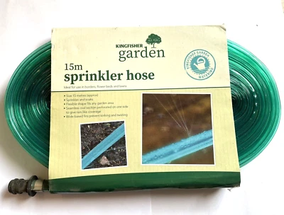 Garden Sprinkler Hose pipe  15m Kingfisher  New unused old stock - image 1 of 4
