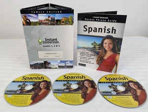 Instant Immersion Spanish Levels 1,2,3  🤩Compare To Rosetta Stone software DVD - Picture 1 of 10