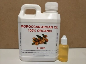 ARGAN OIL MOROCCAN -LOWEST PRICE- COLD-PRESSED, PURE ORGANIC OIL, FREE POSTAGE - Picture 1 of 46