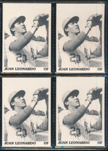 lot (4) 1975 TCMA Appleton Foxes Juan Leonardo cool cards