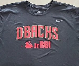 Diamondbacks D-backs The Nike Tee XXL black Jr. RBI youth outreach shirt - Picture 1 of 8