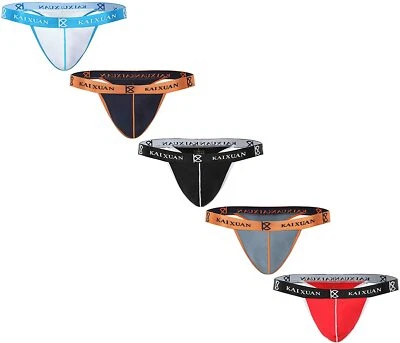 3Pack Men's Thong Underwear Sexy Low Rise T Back Lightweight Comfortable - Изображение 1 из 4