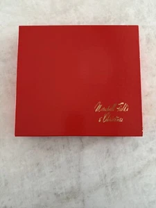 Marshall Field’s Christmas Gift Box Red Gold Lettering  - Picture 1 of 11
