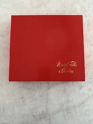 Marshall Field’s Christmas Gift Box Red Gold Lettering  - Image 1 of 4