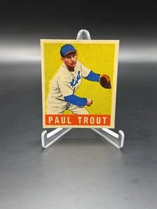 1948 Leaf Paul Dizzy Trout #10 VG Detroit Tigers Free Ship - Picture 1 of 2